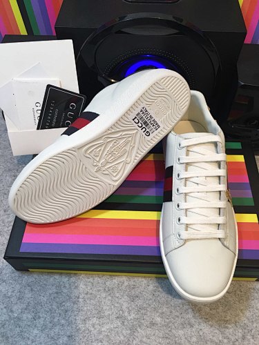 Gucci Ace “Loved” Embroidered Web Sneakers