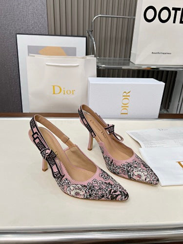 Dior J’Adior Embroidered Slingback Pumps