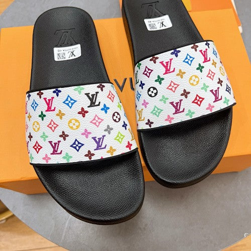 Louis Vuitton Multicolor Monogram Slide Sandals
