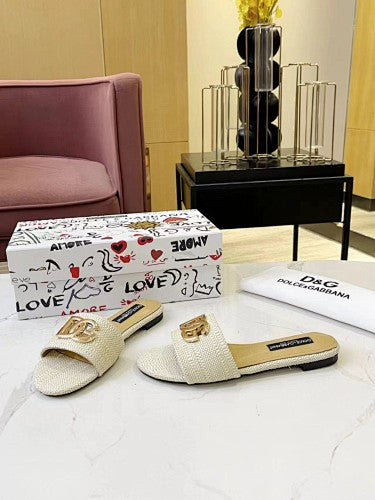 Dolce & Gabbana DG Logo slide sandals
