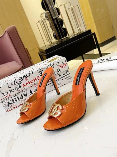 Dolce & Gabbana DG Logo heeled mule sandals