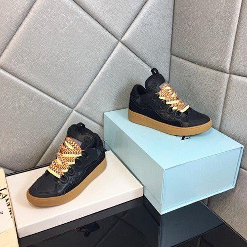 Lanvin Curb Sneakers in a Black & Gum colorway