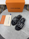Louis Vuitton Monogram LV Initials Pool Slide Sandals