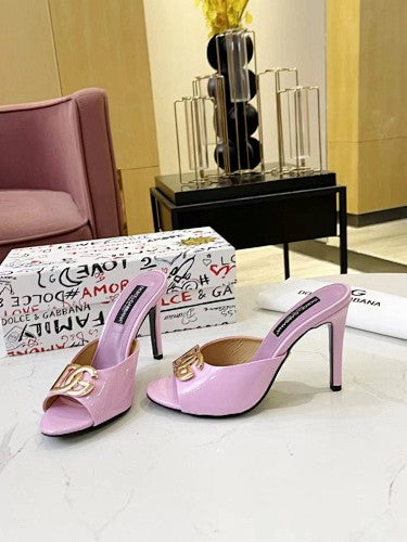 Dolce & Gabbana DG Logo heeled mule sandals