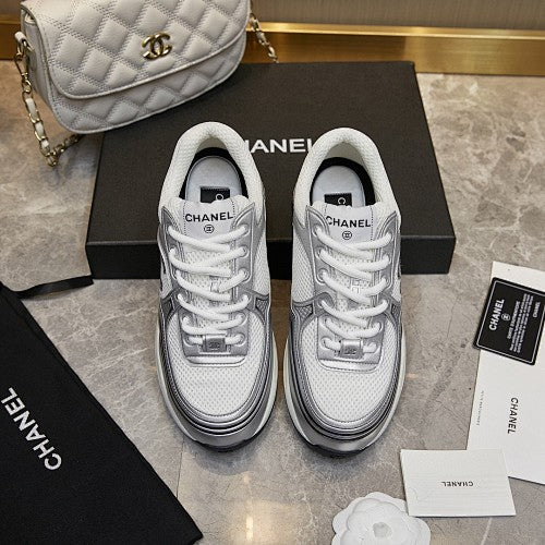 Chanel CC Logo Retro Runner Sneakers