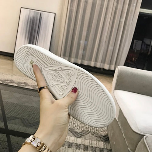 Gucci Ace Logo-Stripe Leather Sneakers