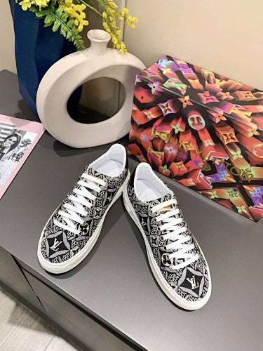 Louis Vuitton Time Out–style Monogram Jacquard Sneakers