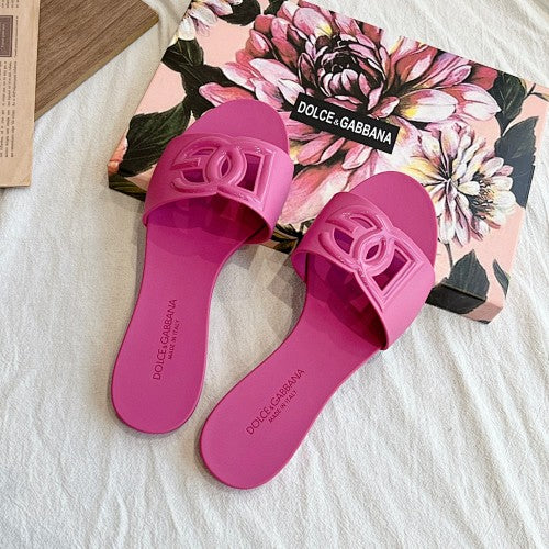 Dolce & Gabbana DG Logo Slide Sandals