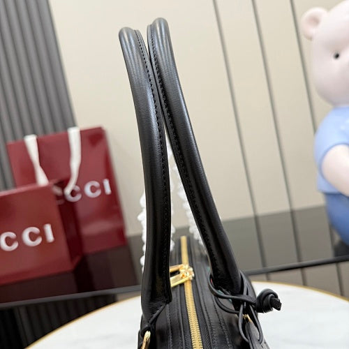 Gucci Horsebit Web Boston / Top Handle Bag