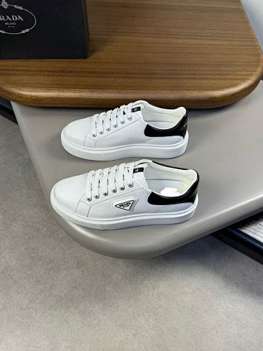 Prada Downtown Leather Platform Sneakers