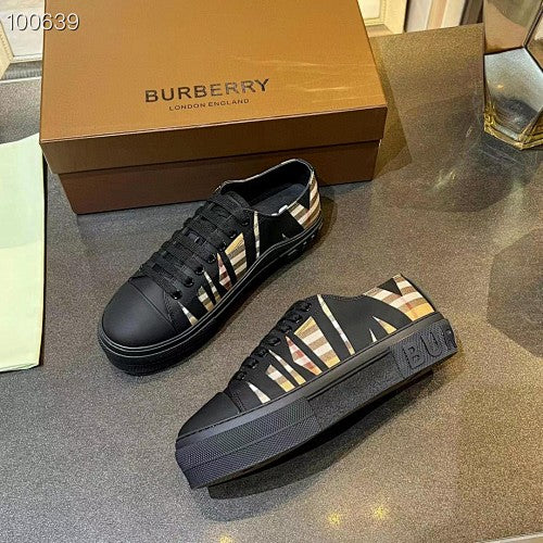 Burberry Vintage Check Low-Top Platform Sneakers