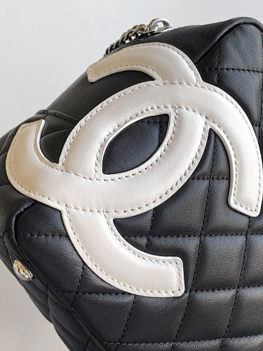 Chanel Cambon Ligne Large Tote in Black & White