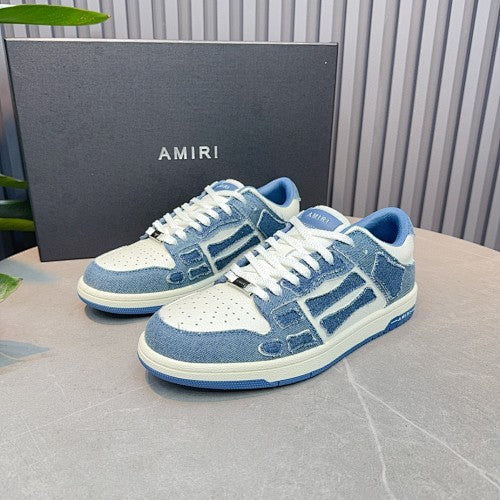 AMIRI Skel Top Low Denim Sneakers