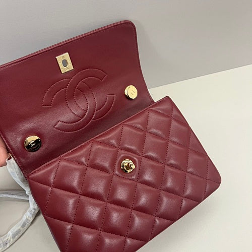 Chanel Burgundy Quilted Flap Bag