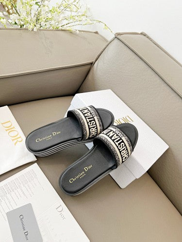 Dior Dway Platform Slide Sandals
