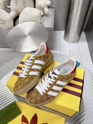 Gucci x adidas Gazelle–style sneakers