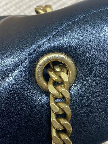 Saint Laurent (YSL) Black Puffer Shoulder Bag