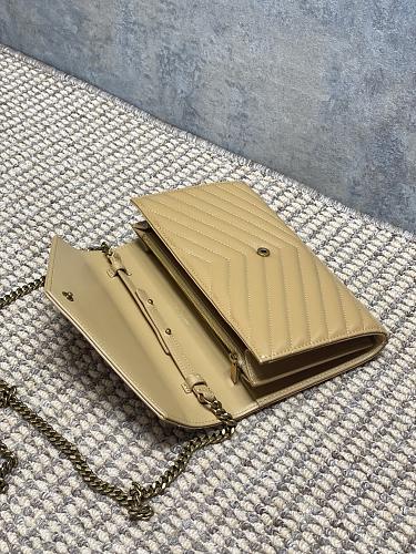 Saint Laurent (YSL) Monogram Wallet on Chain