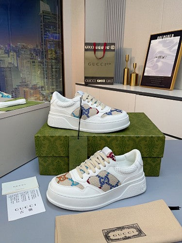 Gucci GG Multicolor Embroidered Platform Sneakers
