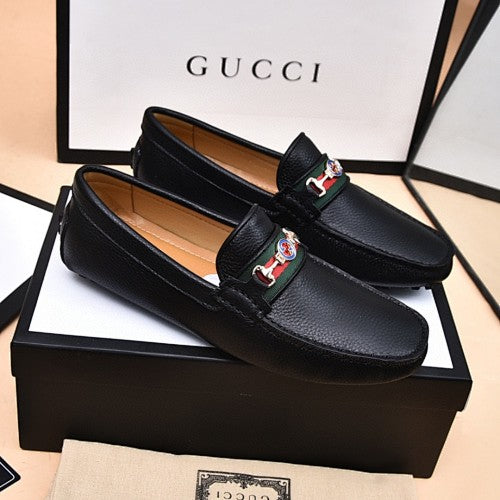 Gucci Horsebit Leather Driver Loafers