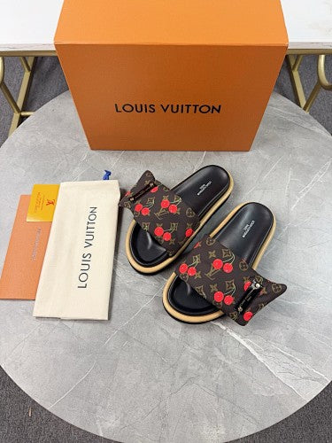 Louis Vuitton Monogram Cherry Slide Sandals
