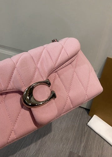 Coach Pink Quilted Tabby Shoulder Bag
