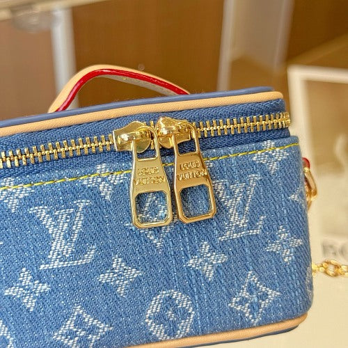 Louis Vuitton Nice Nano Blue Monogram Denim