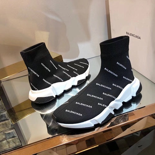 Balenciaga Speed 2.0 Allover Logo Sock Sneakers