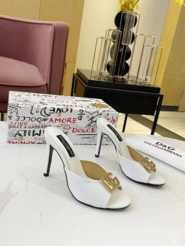 Dolce & Gabbana DG Logo heeled mule sandals
