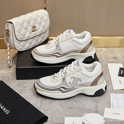 Chanel CC Logo Retro Runner Sneakers