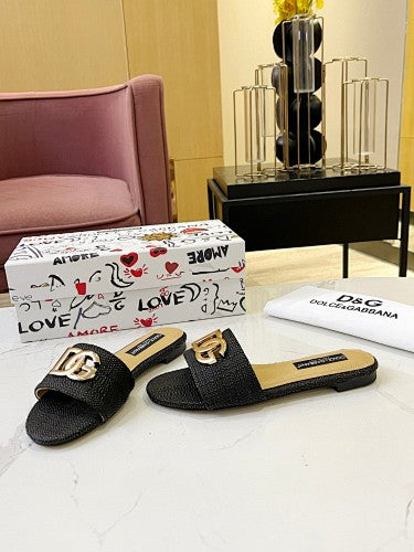 Dolce & Gabbana DG Logo slide sandals