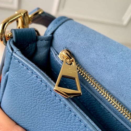 Louis Vuitton Diane Monogram Empreinte Leather in the Blue Jean