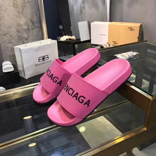 Balenciaga Logo Pool Slide Sandals