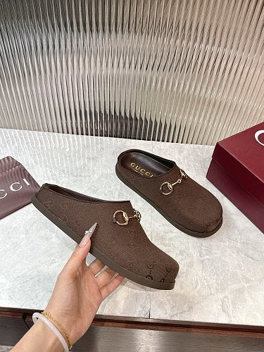 Gucci GG Monogram Horsebit Mule Clogs