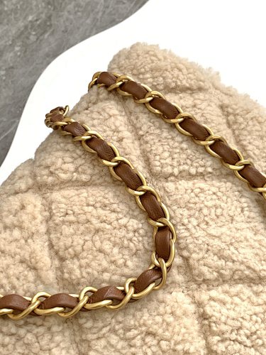 Chanel Shearling Quilted Flap Bag