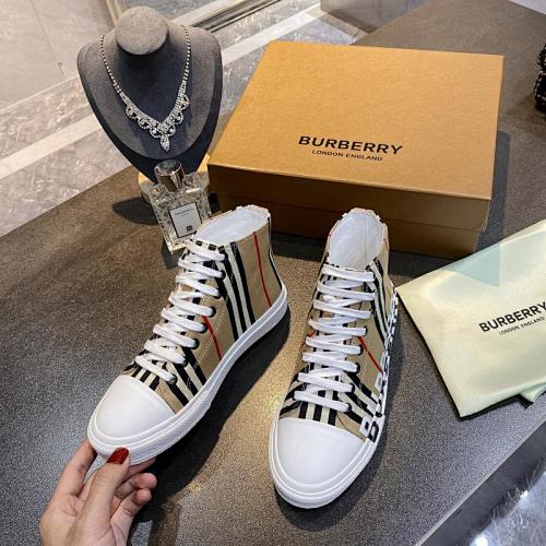 Burberry Vintage Check High-Top Sneakers