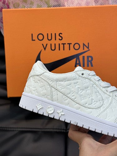 Louis Vuitton x Nike Air Force 1 Low “Triple White” Monogram sneakers