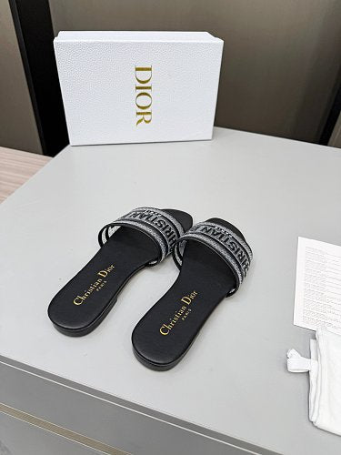 Dior Dway Heeled Slide Sandals
