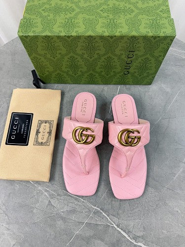 Gucci GG Marmont thong heeled sandals
