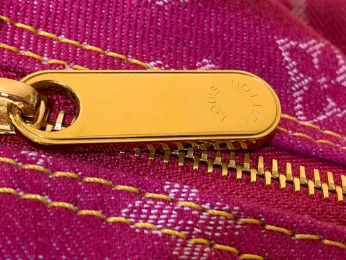 Louis Vuitton Baggy PM Monogram Denim Fuchsia