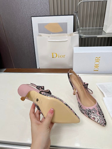 Dior J’Adior Embroidered Slingback Pumps