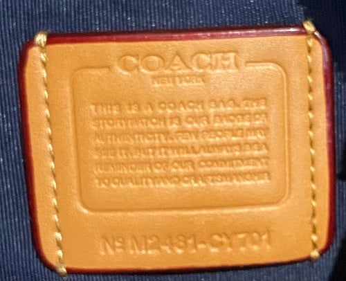 Coach Blue Denim Signature C Teri Shoulder Bag