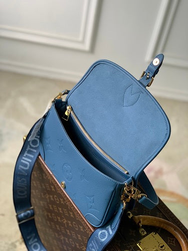 Louis Vuitton Diane Monogram Empreinte Leather in the Blue Jean