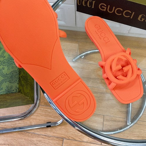 Gucci Interlocking G Logo Slide Sandals