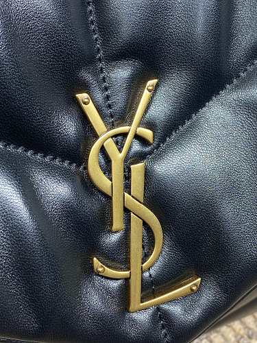 Saint Laurent (YSL) Black Puffer Shoulder Bag