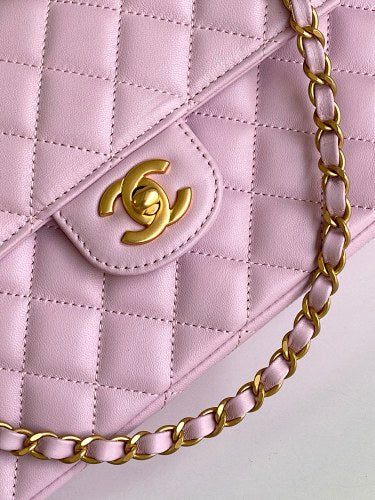 Chanel Light Pink Quilted Flap Bag