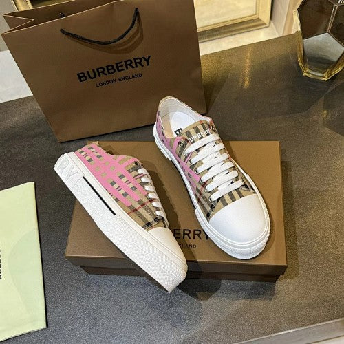 Burberry Vintage Check Low-Top Platform Sneakers