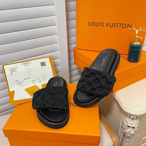 Louis Vuitton Monogram Puffy Platform Slide Sandals