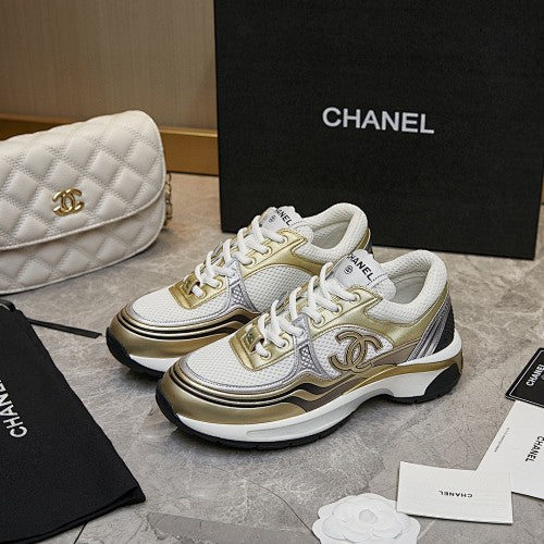 Chanel CC Logo Retro Runner Sneakers