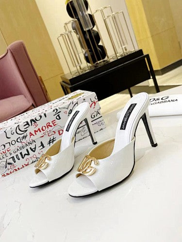 Dolce & Gabbana DG Logo heeled mule sandals